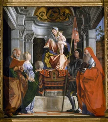 Madonna with Child and Saints (detail)