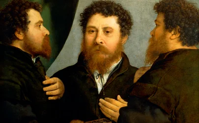 Triple portrait of goldsmith