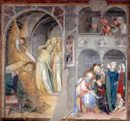 Archangel Gabriel Announcing the Birth of Saint John the Baptist to Zacharias and Elisabeth