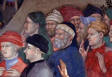 Saint John the Baptist baptizing the crowds in the Jordan (detail)