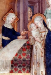 The Birth of Saint John the Baptist (detail)