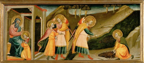 Scenes from the Story of Tobias: Farewell to His Father; Tobias and the Archangel Raphael; Tobias Takes Heart