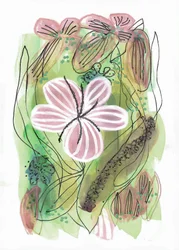 Abstract Pink Floral