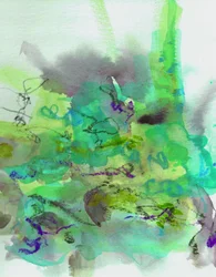 Fluid Green Abstract
