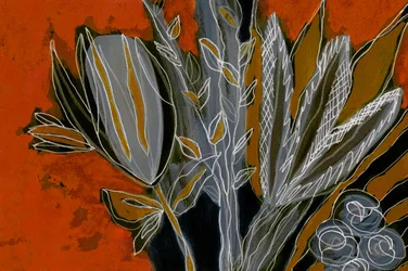 Grey and Orange Botanicals