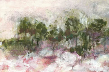 Misty Pink Forest