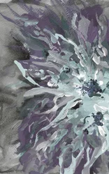 Purple Teal Floral Abstract