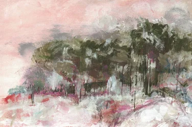 Serene Pink Landscape