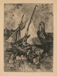 Fishing Boats, Normandy Environ de Caen