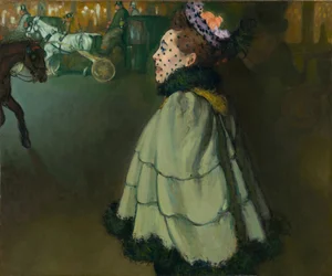Woman at the Champs-Elysees by night by Louis Anquetin (1861-1932)