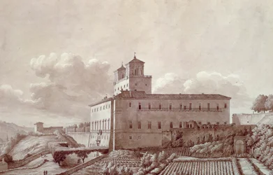 Villa Medici on Pincian Hill in Rome, by Louis-Auguste Boileau, Italy