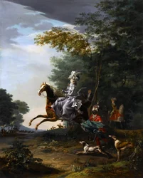 Marie-Antoinette Hunting with Dogs