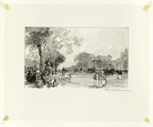 The Avenue of the Champs-Élysées, plate eighteen from Along the Seine and the Boulevards