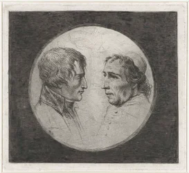 Double Portrait of Napoleon and Pope Pius VII (ca1805)