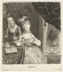 Young Woman Reading a Letter