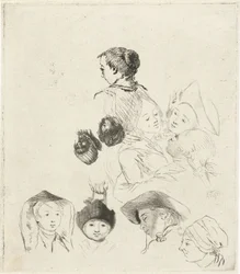 Study Sheet with Ten Heads