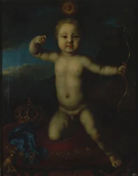 Portrait of Tsarevich Peter Petrovich of Russia as Cupid