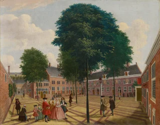 The Large Courtyard of the Lepers Home