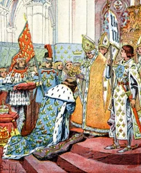 Coronation of French King Charles VII in Presence of Joan of Arc on July 17