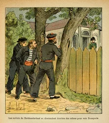 At St. Helene, the sailors of Northumberland hide to see Emperor Napoleon