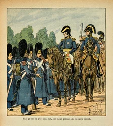 A grumpy calls an officer