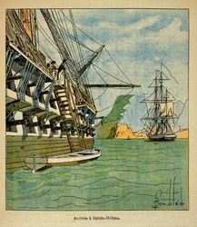 Arrival of Napoleon to Sainte Helene on October 15