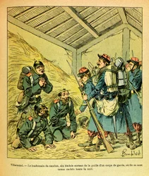 The Eastern Army of Eugene Sergeant, Illustrated by Louis Bombled: Six Badois Come Out of the Straw