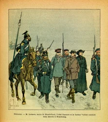 The Army of the East: January 1871, Hericourt, M. Lalance, Mayor of Montbeliard, Abbe Chaumet and Vuillier, Led Under Escort by the Prussians