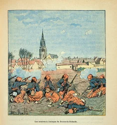 The Zouaves Attacked Beaune La Rolande on 28 November 1870