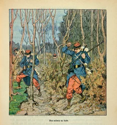 The Army of the Loire: French Soldiers in Reconnaissance in the Forest of Orleans