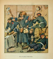The Army of the Loire: Scene of Looting by Prussians in Saint Calais on December 25