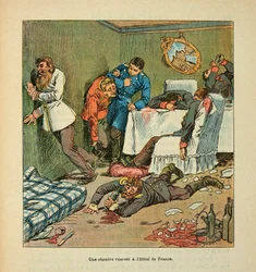 A Room at the Hotel de France au Mans, Drunken Prussians