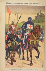 The Departure for the Crusades, illustration from 