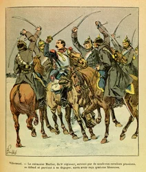 During the Battle of Villersexel, the battleship Marlier of the 5th regiment surrounded by the Prussians, managed to escape