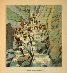 The War in Madagascar: Malagasy Carrier Troops in 1895, Private Collection