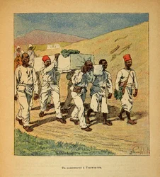 The War in Madagascar: Burial of a Soldier at Tsarasaotra in 1895, Private Collection