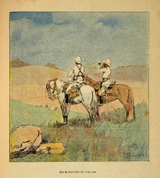 The War in Madagascar: Anecdotal History of the French Expeditions of 1885-1895 by Henri Galli, Illustrated by Louis Bombled: Military in Reconnaissance on the Border of Imerina to Madagascar in 1895
