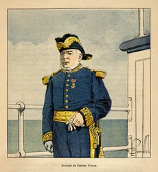The War in Madagascar: Portrait of Admiral Pierre (1827-1883)