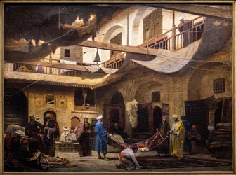 The Carpet Bazaar in the Khan Khalil in Cairo