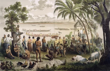 Pirogue Races on the Bassac River, from Atlas du Voyage d