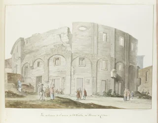 Outer Wall of the Old Theater of Catania (Voyage in Italy, Sicily, and Malta - 1778 series)