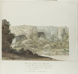 Part of Latomies Caves near Syracuse (Voyage en Italie, en Sicile et à Malte - 1778)