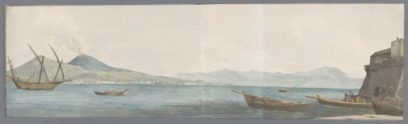 View of Vesuvius and Coast of Portici from the Corner of Castel dell