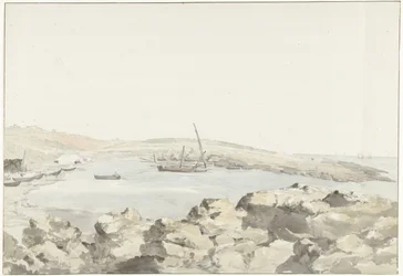 View of the Port of Luogo Vivo (Voyage en Italie, en Sicile et à Malte - 1778)