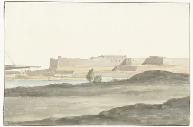 View of the Castle in the Harbor of Barletta (Voyage en Italie, en Sicile et à Malte - 1778)