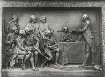 Antoine Laurent Lavoisier Explaining His Analysis of Air to His Colleagues