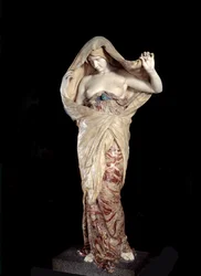 Nature unveiled in science, sculpture in marble and onyx by Louis-Ernest Barrias (1841-1905), 1899. Paris, Musée d