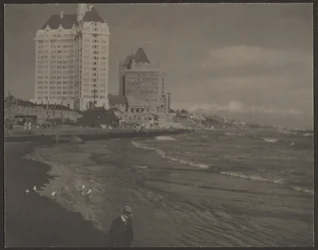 Beach Scene with Highrise