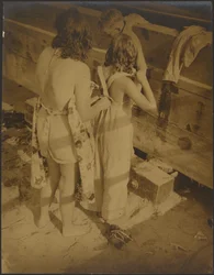 Children at Water Trough