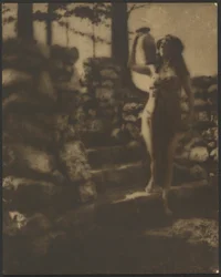 Female Dancer with Jug on Stone Steps